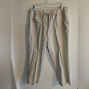 Jones New York Sport Beige Linen Pants
